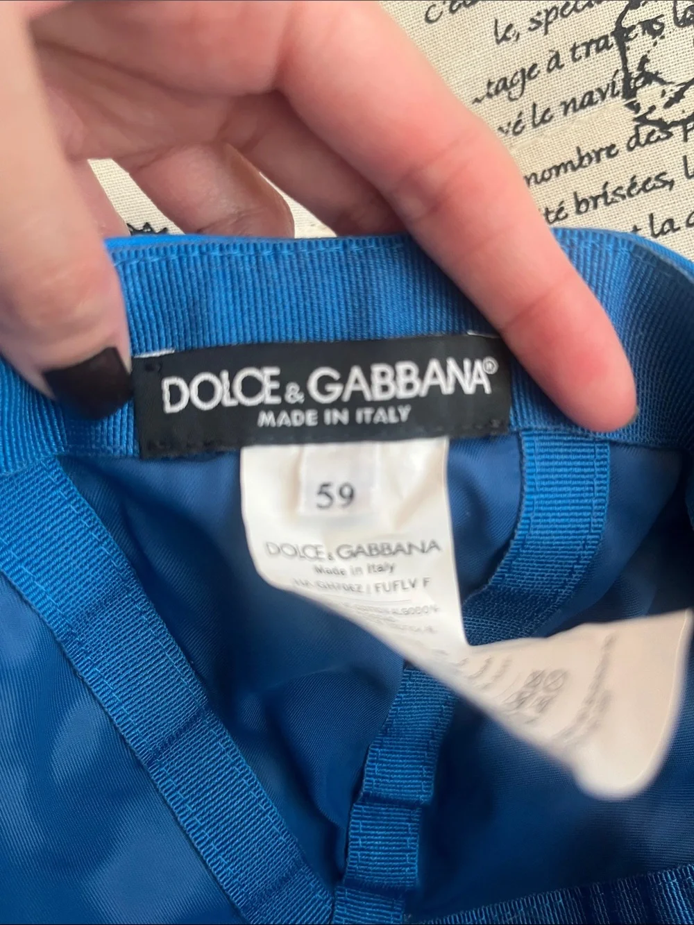 Dolce & Gabbana cap size 59 authentic